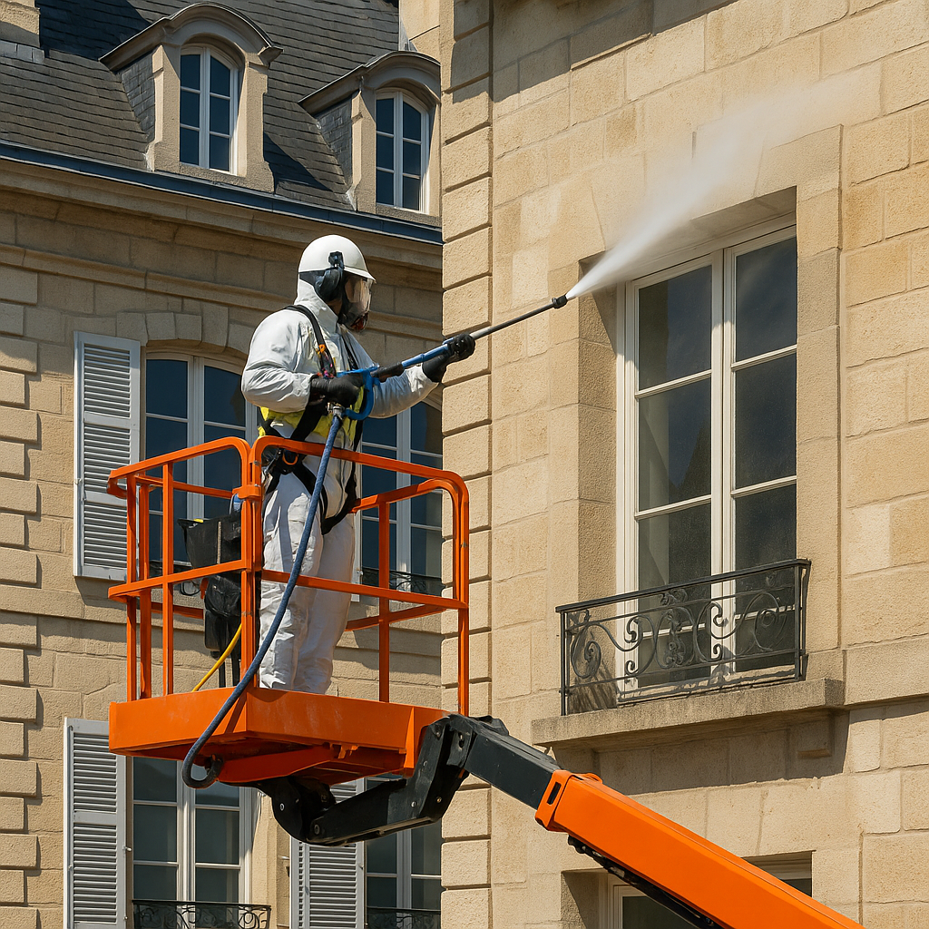 Nettoyage de façades, toitures, gouttières et extérieurs