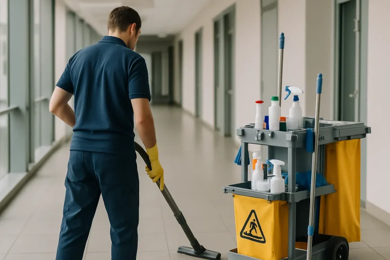 Un professionnel du nettoyage désinfecte un appartement insalubre à Les Epesses.