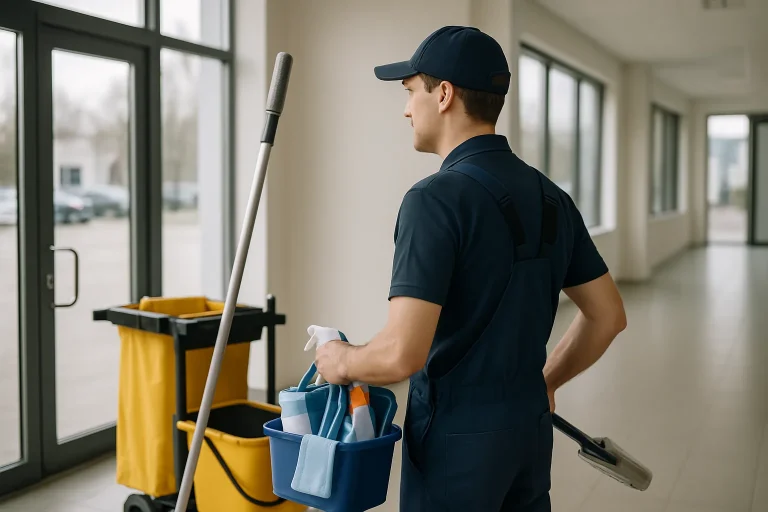 Professionnels de nettoyage à Nalliers s'occupant d'un appartement insalubre avec des outils modernes.